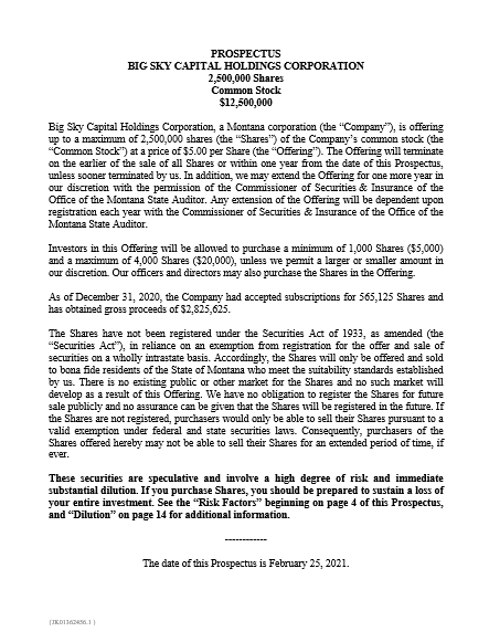 Certificate of Authority